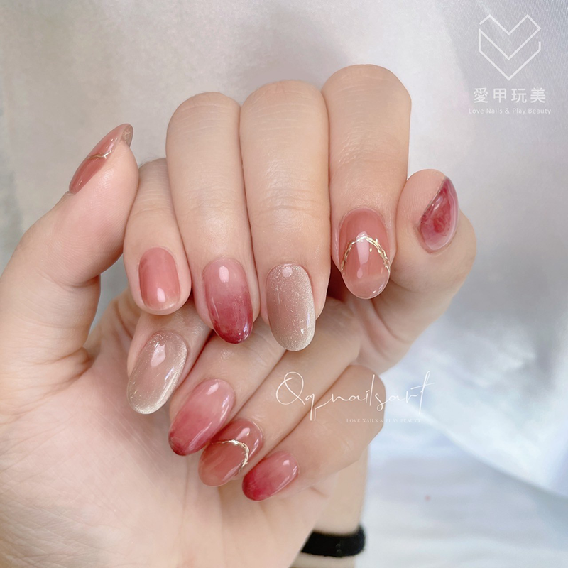 凸顯個人風格,令人眼前一亮 QQ老師美甲作品-台中美甲推薦
