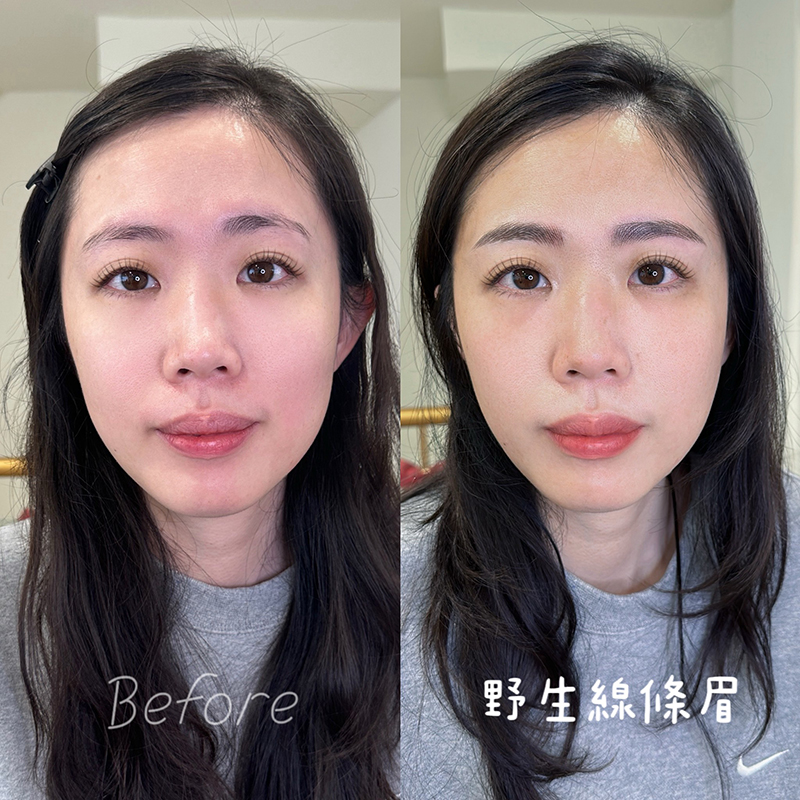 無論是女生還是男生都可以客製規劃野生眉型 女生飄眉-台中飄眉推薦