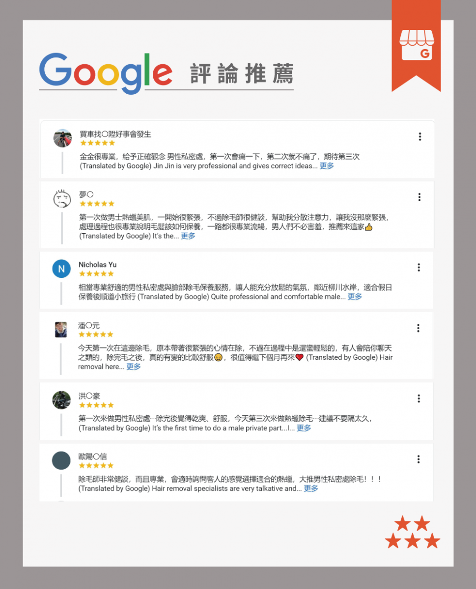 愛甲玩美GOOGLE4.4星熱蠟除毛口碑推薦 愛甲玩美GOOGLE口碑推薦-台中美甲推薦